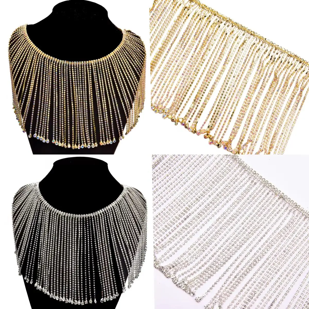 

Новый танцевальный кристалл шириной 14 см, цепочка с кисточками и стразами, свадебный пояс, украшение на плечо, прозрачный страз, свадебная аппликация, сделай сам