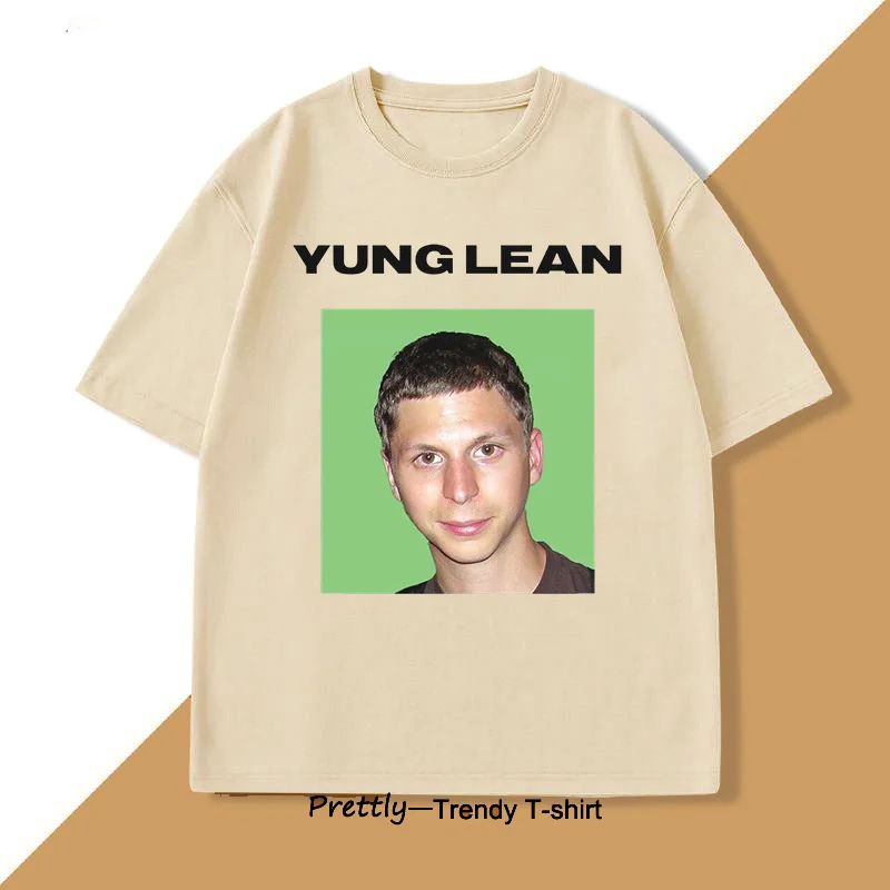 Yung Lean Funny Meme Pattern T-shirt Men Women Casual Loose Short Sleeve T Shirt Vintage Funny Cotton Tops Tees Clothes