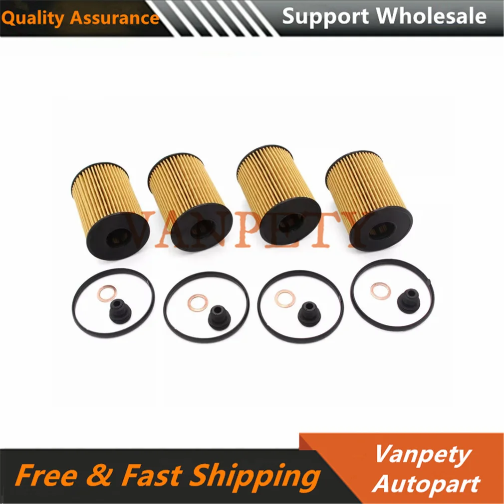 4PCS Engine Oil Filters for 2020-2024 Hyundai Kia 2.5L 26350-2S000 263502S000 26350 2S000