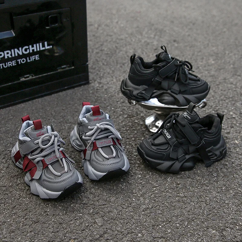 

Детские кроссовки на платформе в стиле «папины туфли», летние, новые, для мальчиков и девочек, повседневные, нескользящие, универсальные, для школьников, для активного отдыха на улице