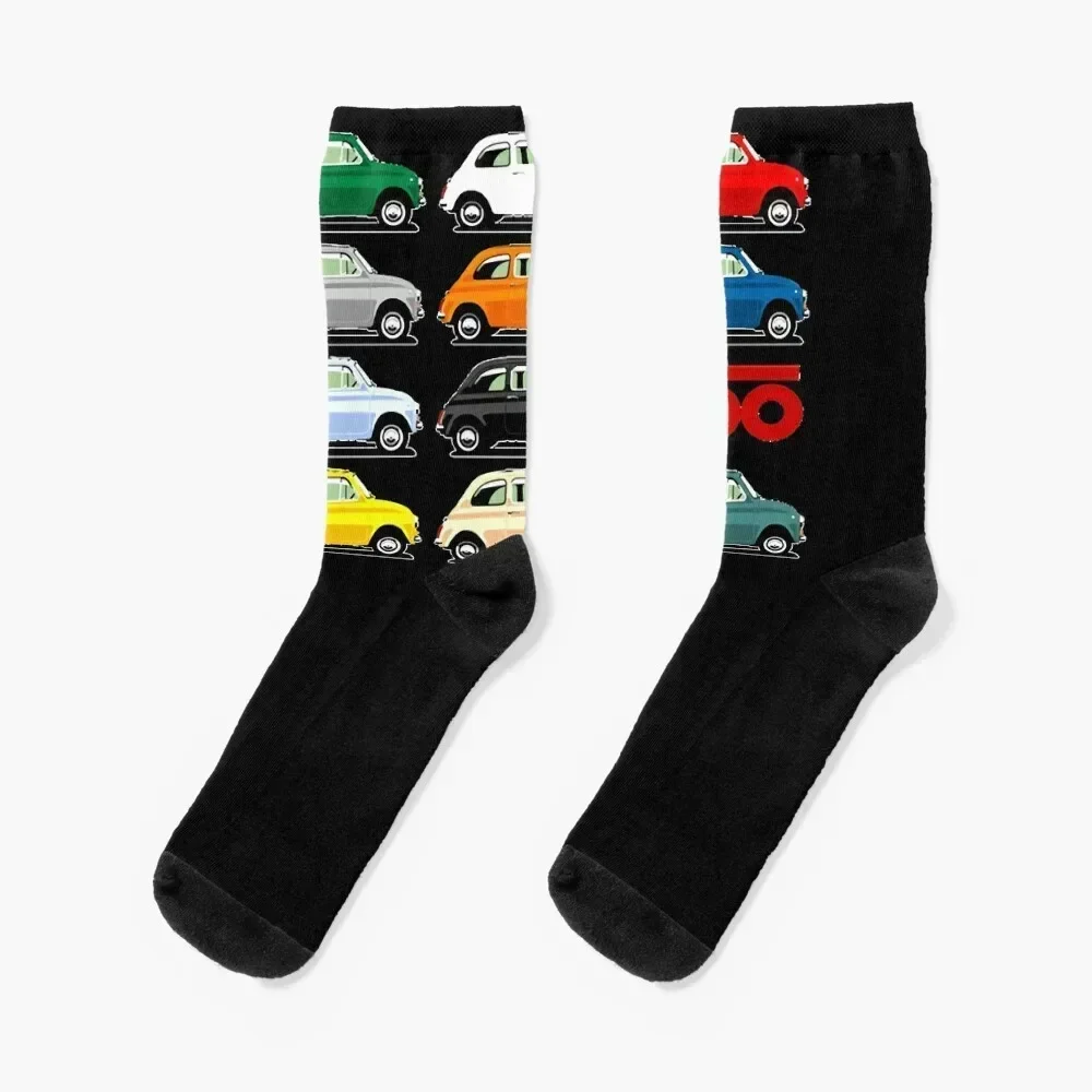 Fiat 500 Side View Classic ShirtHoodie2 Classic T Shirt Socks luxe luxury cotton Boy Socks Women's