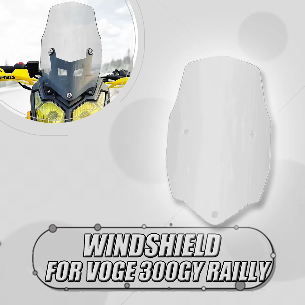 

FOR VOGE 300GY GY300 Rally Modified Front Windshield Heightened Windshield VOGE 300GY Rally Dedicated Windshield