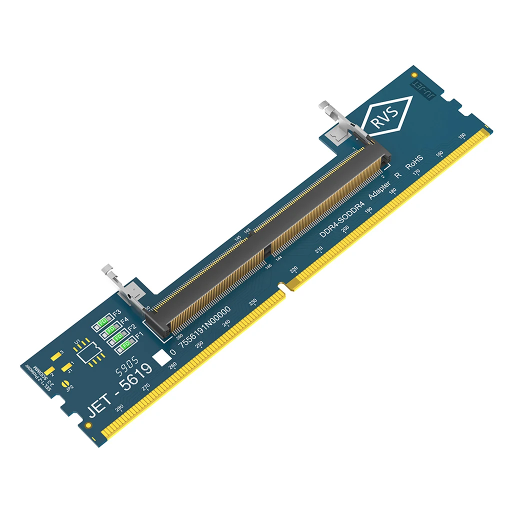 SO-DIMM DDR4 zu DDR4 Adapter für Desktop-PC, Laptop-Speicher-Konverterkarte, 5600MHz JEDEC-konform mit Überstromschutz – Detail 1