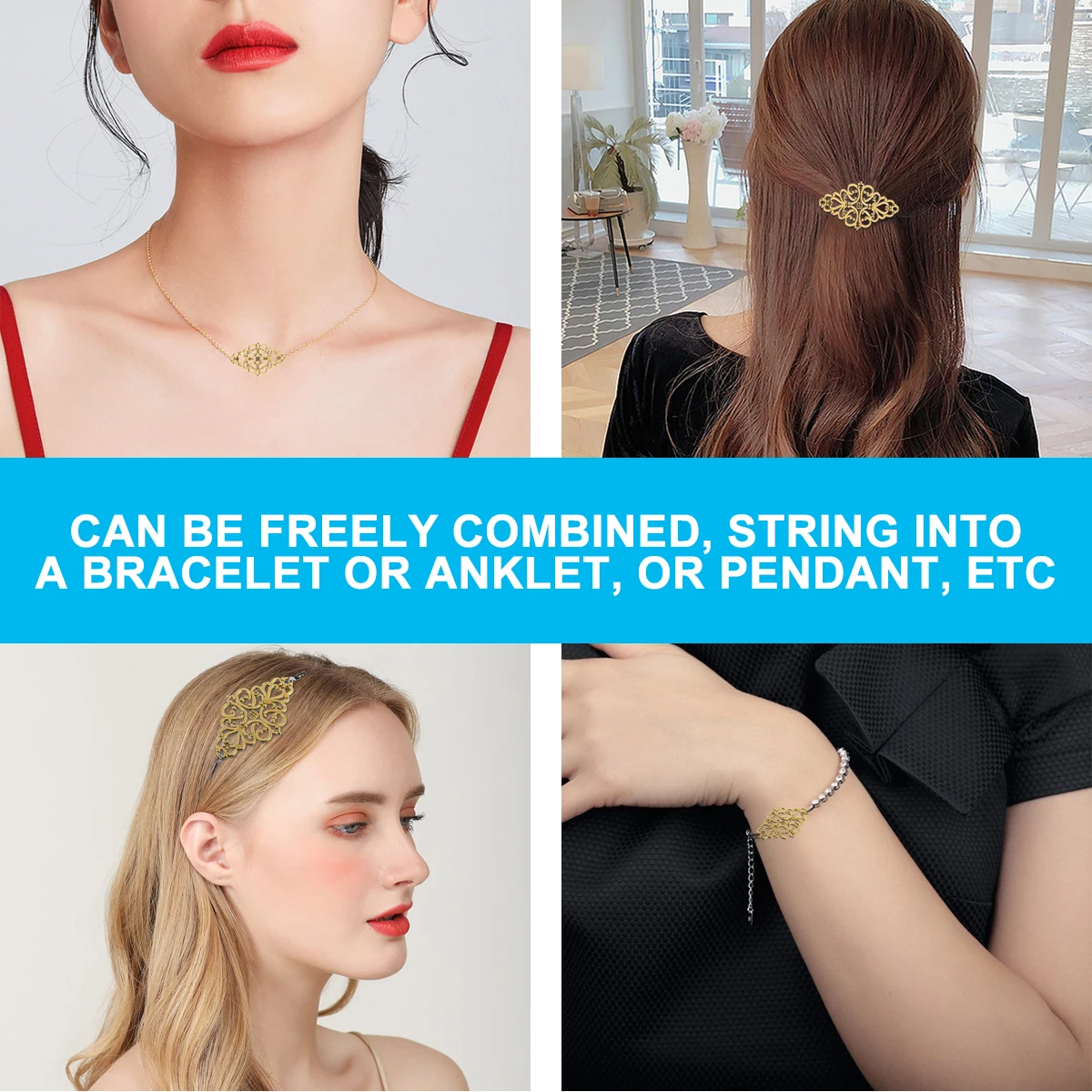 

40Pcs Alloy Pendants Unique Vintage Charms for Jewelry Making DIY Necklace Bracelet Scrapbooking Craft Accessories