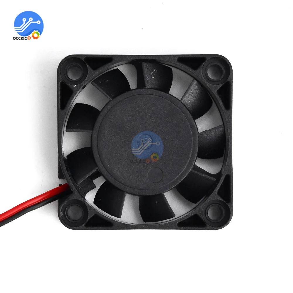 DC4010 5v 12v 24v冷却ターボファンブラシレス3Dプリンタ部品2Pin押出機用dcクーラー送風機部分4センチメートル黒プラスチックファン