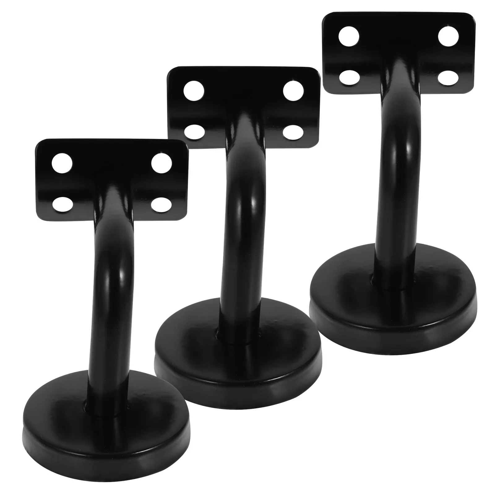 3Pcs High Quality Stainless Steel Wall Mount Handrail Bracket Easy Installation Elegant Design for Office Building Restaurant