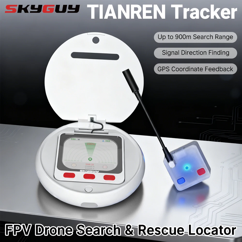 SKYGUY TIANREN Tracker GPS Coordinate Display Remote Strobe Light Buzzer Support 181GPS Module For RC Fixed Wing Search Rescue