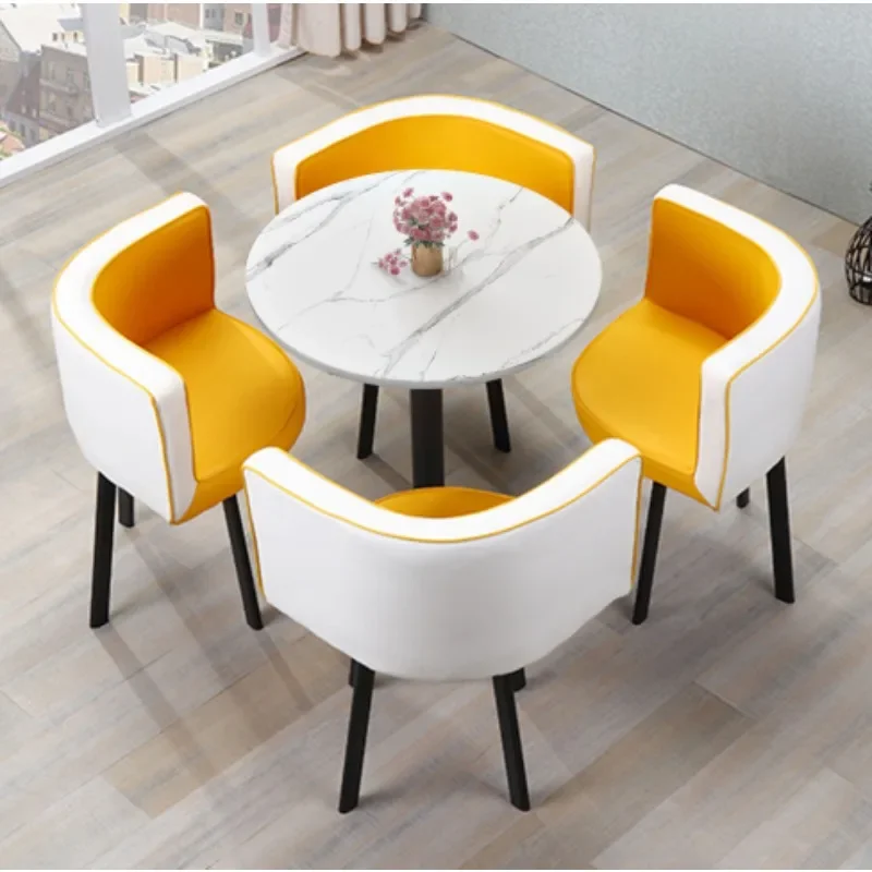 

Luxury Modern Living Room Coffee Table Sets Tea Round Marble Glass Top Coffee Table French Chair