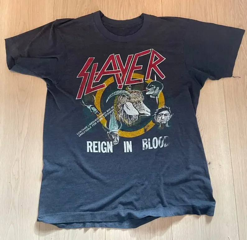 

Slayer Reign In Blood Vintage T-Shirt 1986 Very Rare