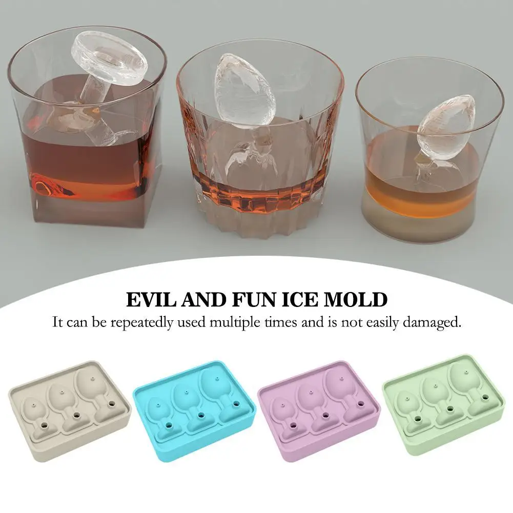 

1Pcs Silicone Ice Cube Mold Funny Butt Plug Shaped Tray Maker For Parties Bars Cocktail Whiskey Dining DIY Kitchen Tools Gadgets