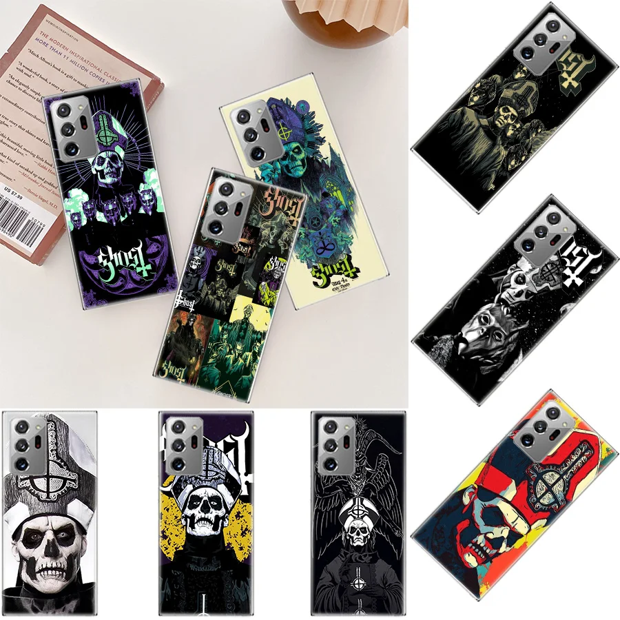 Ghost Papa Emeritus Phone Case For Galaxy A15 A25 A35 A55 A05S A70S A50S A40 A30 A20E A20S A10 A90 5G J8 J6 J4 Plus F52 F62 C