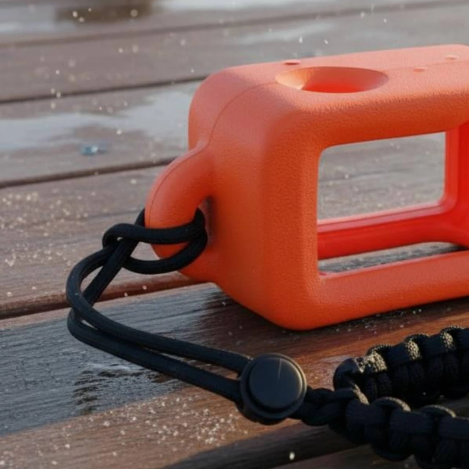 Floating Housing Case High-Visibility Orange Floating Camera Case Water Sports Camera Cover Ultra-Buoyant Floatable for Swimming