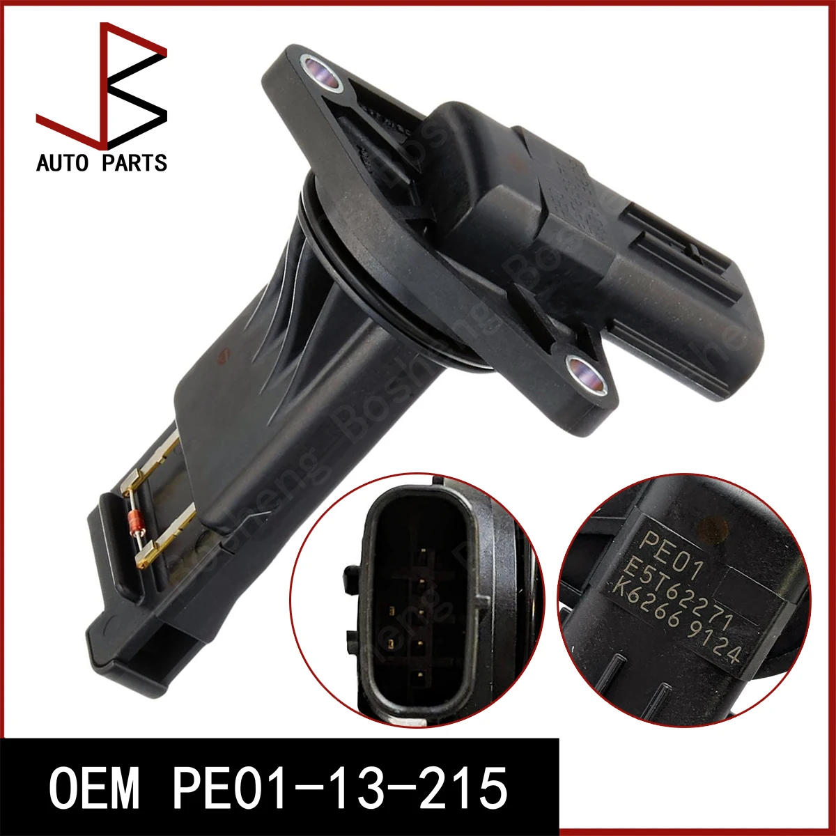 

OEM PE01-13-215 PE0113215 PE01 13 215 E5T62271 Датчик массового расхода воздуха MAF для MAZDA 3 седан 2013-2019 CX-5 Van 2011-2017