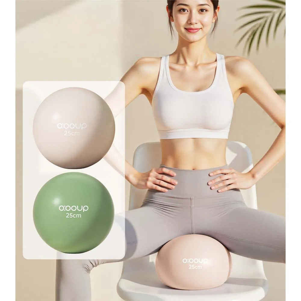 Mini Pilates Ball Gym Yoga 25cm Fitness Ball Physical Therapy Balance Pelvic Floor Postpartum Exercise Thickened Explosion-proof