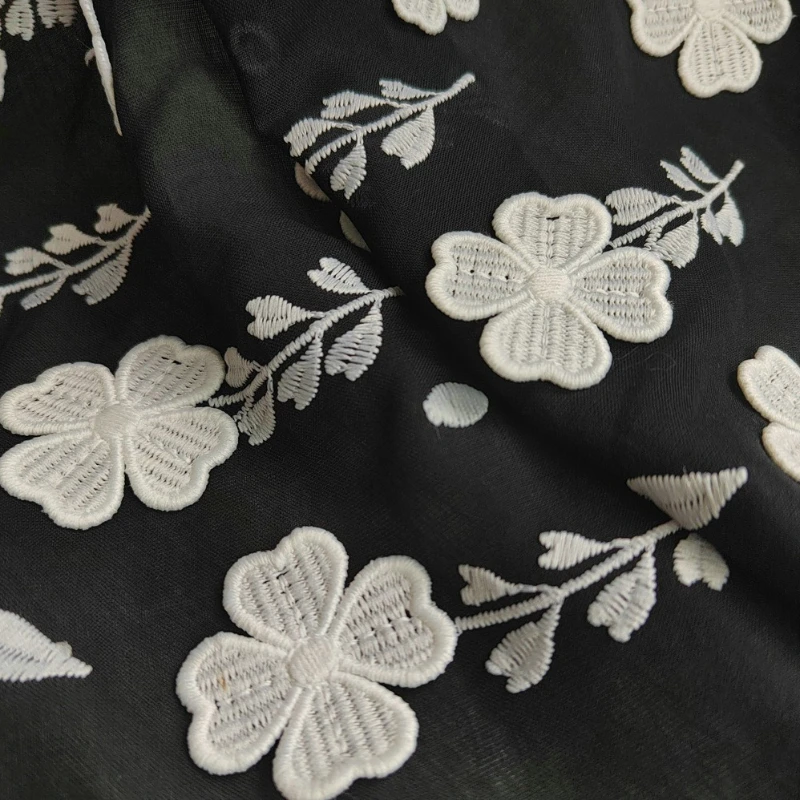 Black 3D Embroidery Cotton Clo - огляд і ціна Embroidery Design 3D