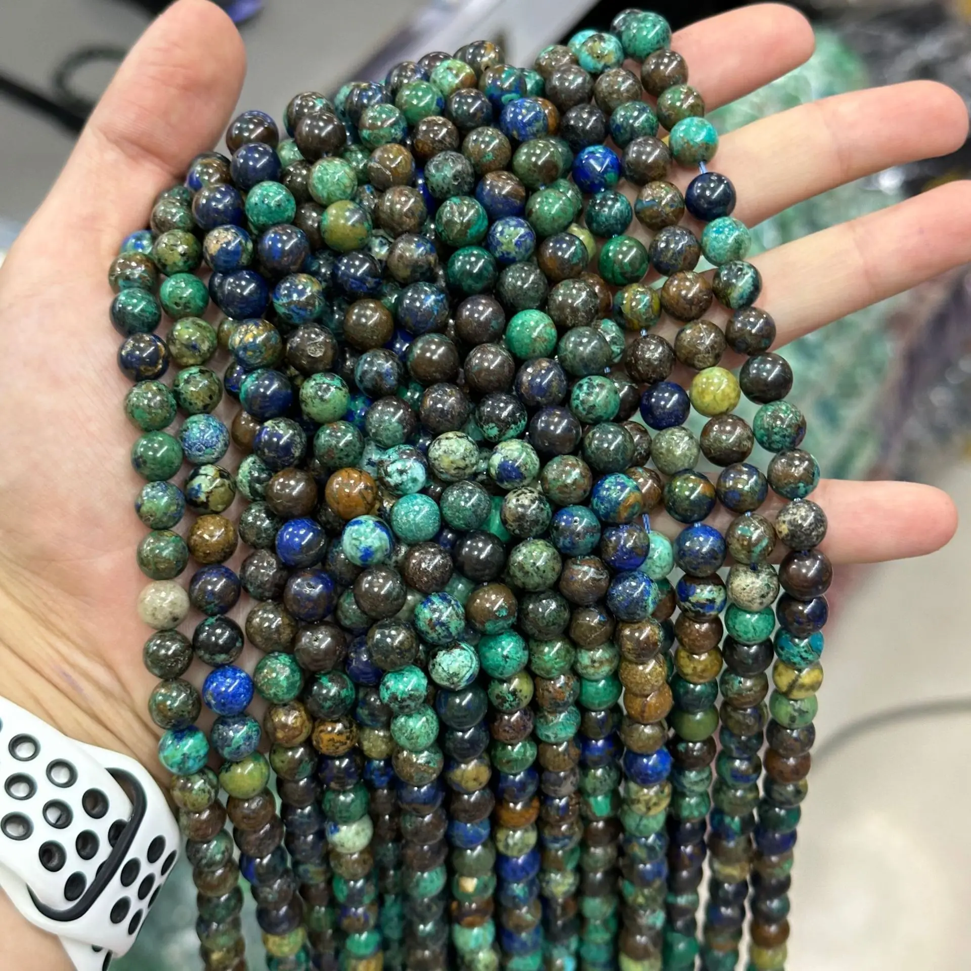 New Natural Azurite Malachite - Jewelry Making For Seniors recension och pris