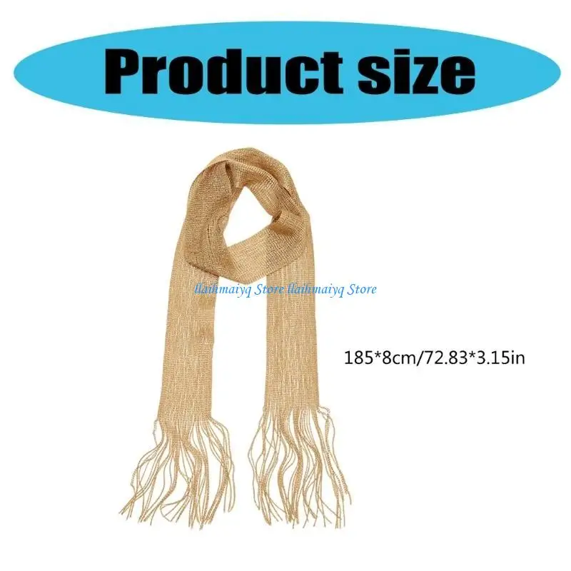 573b длинный шарф шарф элегантный шарф с бахромой для вечерней вечеринки и путешествий