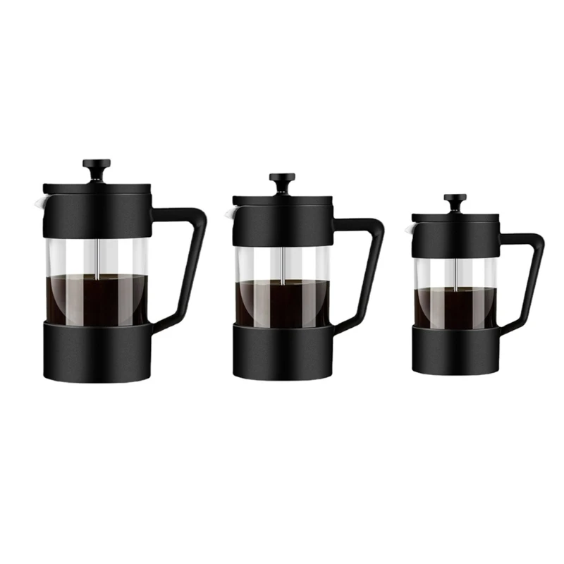 

French Press- Coffee Maker Cold Brew- Heat Resistant Thickened Glass Pot Coffee Presses Tea and Frothed Milk Press