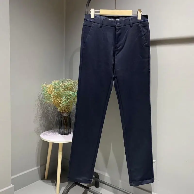 

Мужские повседневные трикотажные брюки прямого кроя, облегающие, для города, универсальные, осенние, новые, стильные...