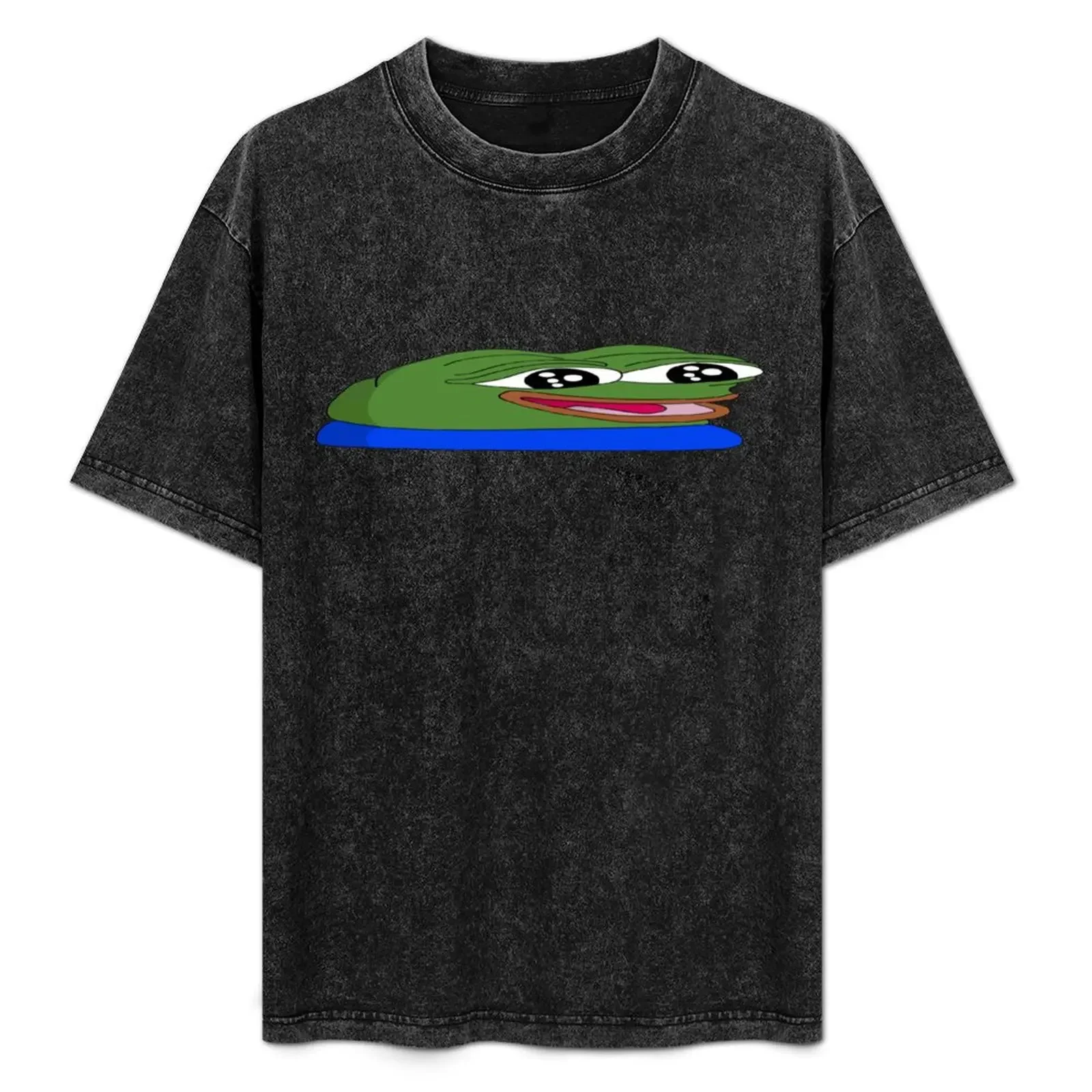 

widepeepoHappy twitch emote T-Shirt Novelty Print Casual Tee Shirt
