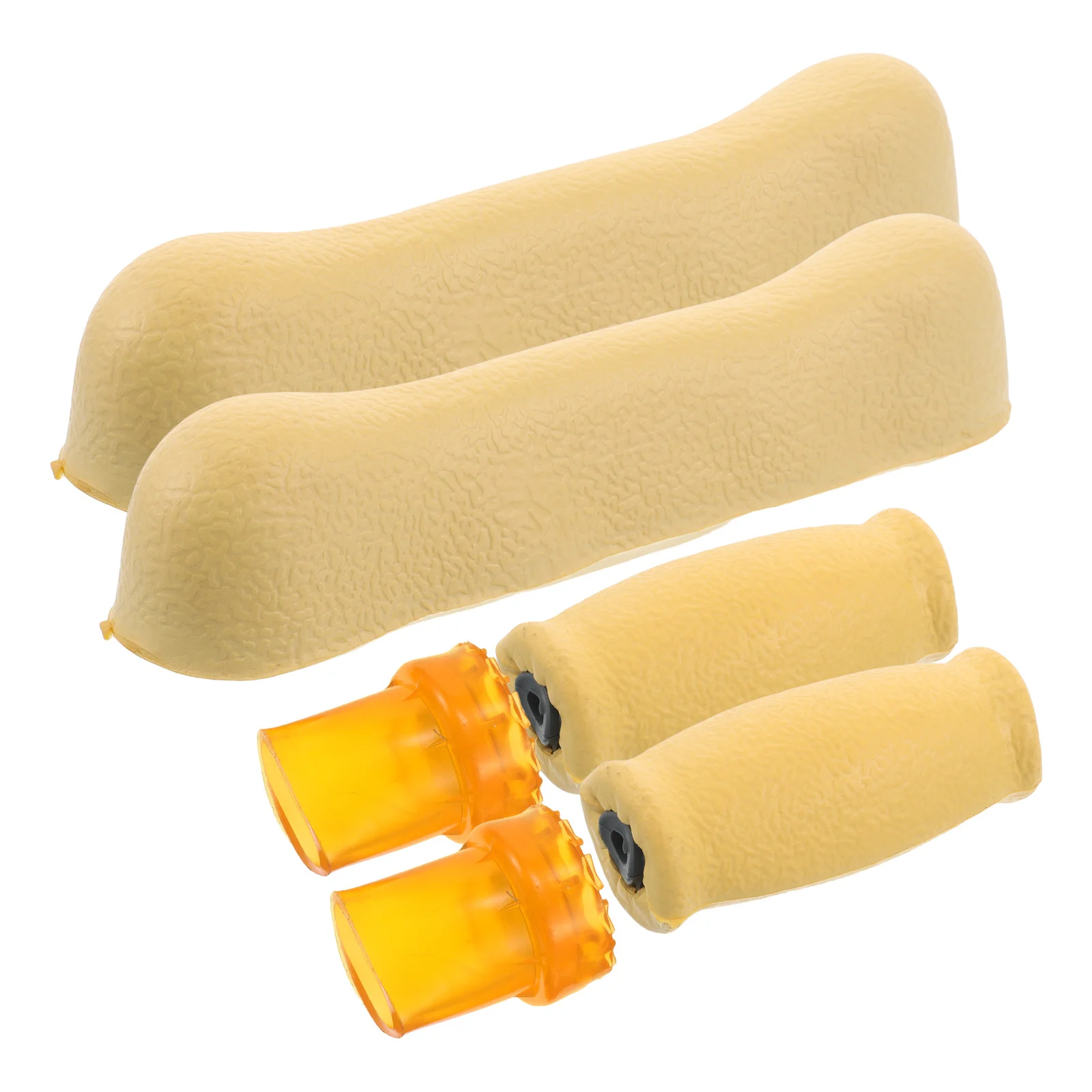 

6Pcs Crutch Accessories Replacement Non Slip Rubber Tips Pads for Single Double Underarm Crutches Walking Sticks Elderly Outdoor