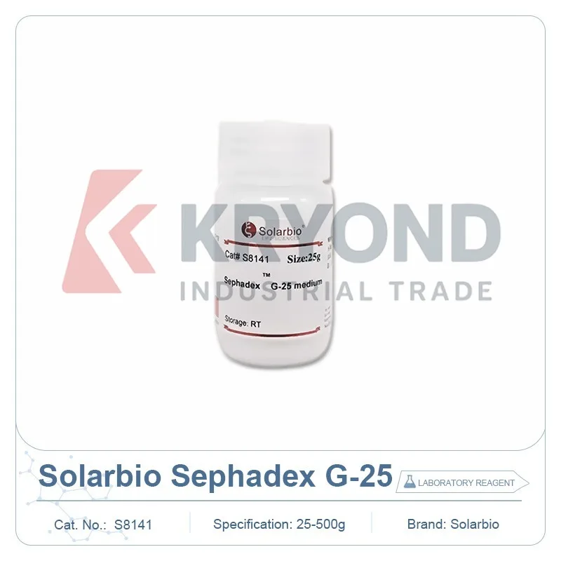 Solarbio SephadexG-25 S8141 Gel Filtration Resin for Protein Separation Chromatography Laboratory Research Lab Use 25g 100g 500g