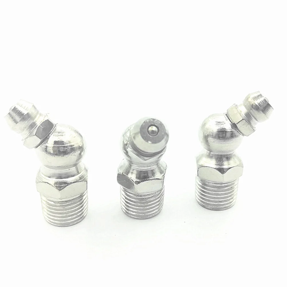 1 Juego de 1 Juego de Kit de ajuste de grasa, accesorios de grasa de ángulo surtido, boquilla de tornillo lubricante para mantenimiento de rodamientos con estuche de almacenamiento