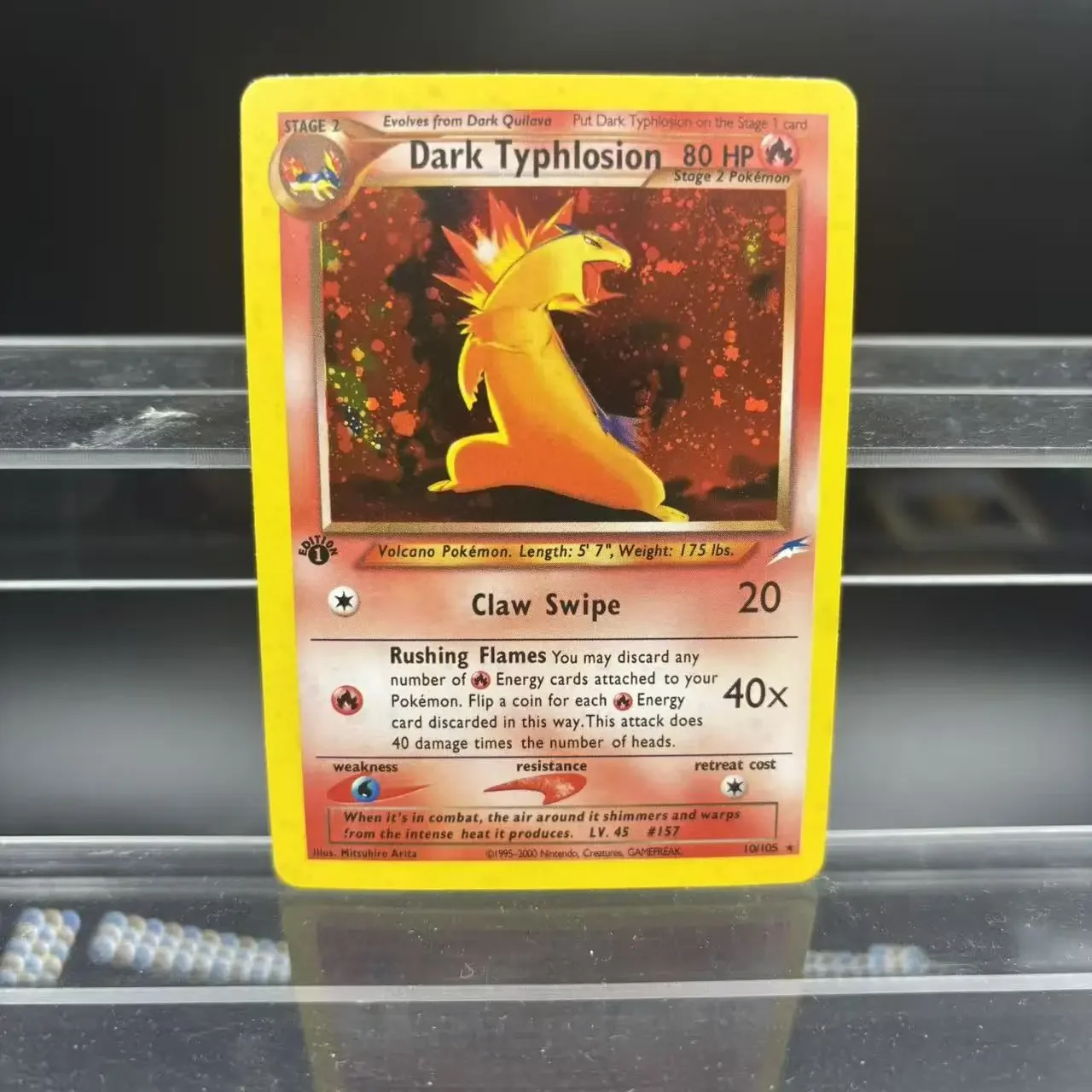 بطاقات جمع PTCG الطبعة الأولى Dark Gengar Espeon DIY EN بطاقة واحدة ذاتية الصنع لعبة كلاسيكية لعبة هدية بطاقة أنيمي