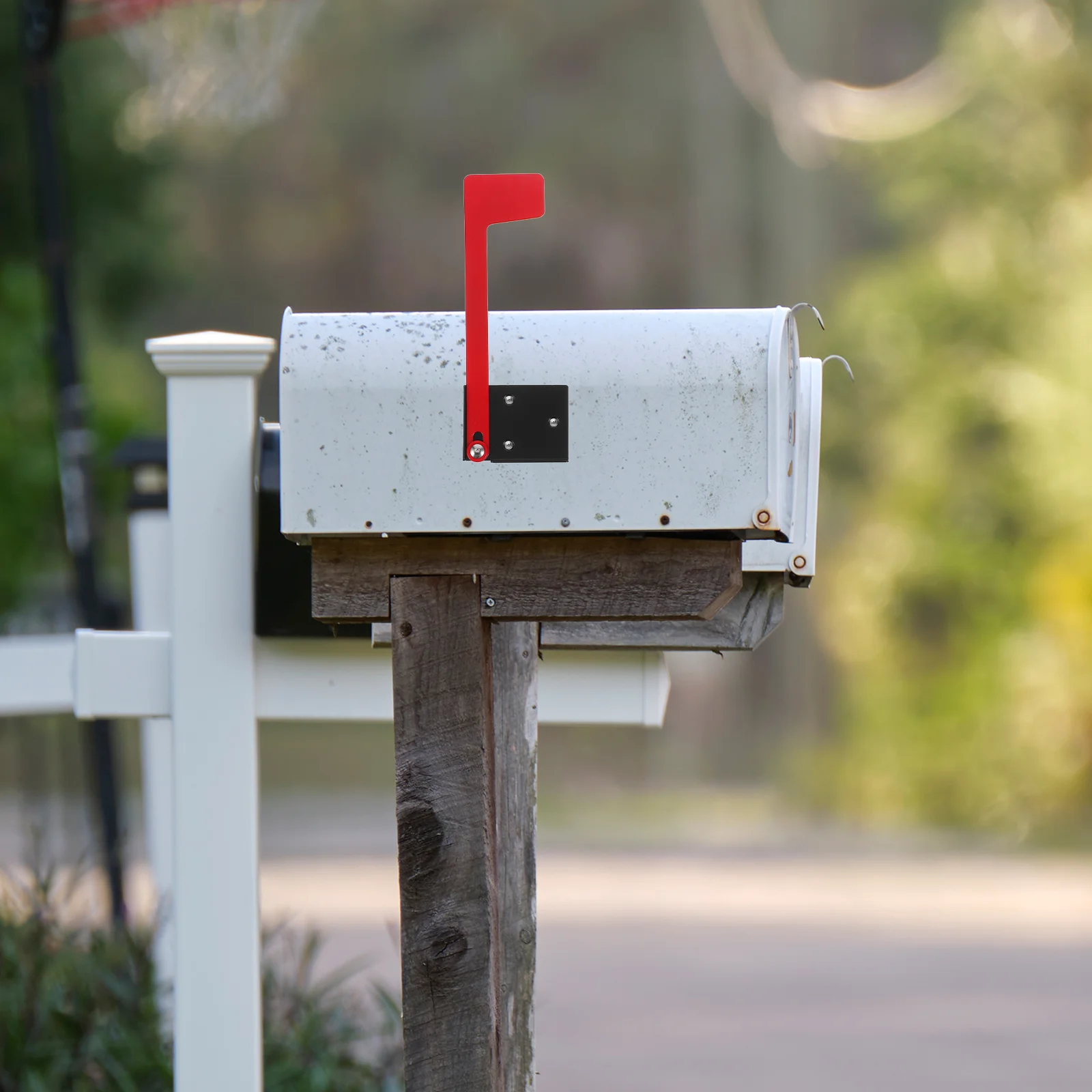 

2Set Universal Adhesive Mailbox Flag Replacement Kit Durable Metal Easy Install Outdoor Decoration Mailbox Alert