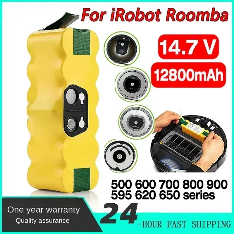 12.8Ah 12800mAh Rechargeable batteries For iRobot Roomba battery 500 550 600 620 650 760 770 800 900 vacuum cleaner 14.4V Tools