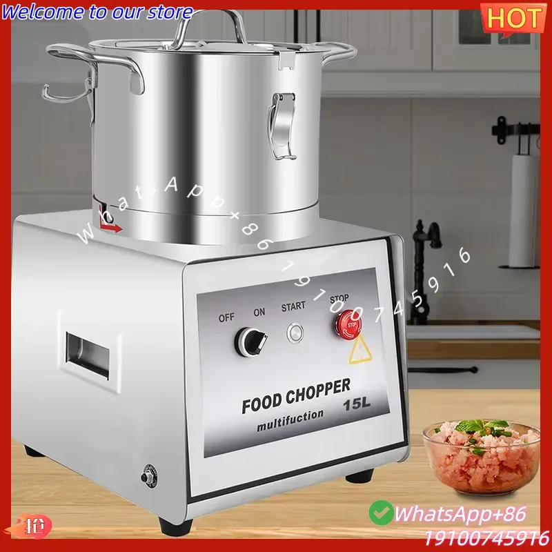 2026Hot Zhanyi 15L Stainless Steel Vegetable Onion Carrot Mixer Machine Professional Grinder Meat Processing Machinery