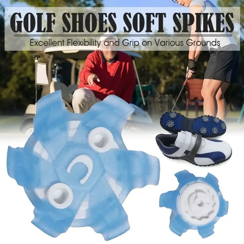 15Pcs Golf Shoes Soft Spikes Turn Fast Twist Screw Shoe Spikes Pins Durable Cleats  Accessories Golf Club Golf Training