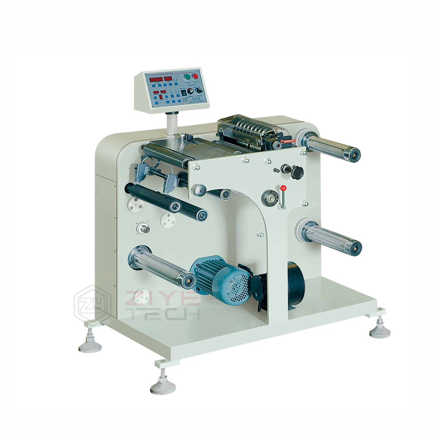 FPL350L Semi Automatic Plastic Film Label Thermal Transfer Ribbon Slitting and Rewinding Machine