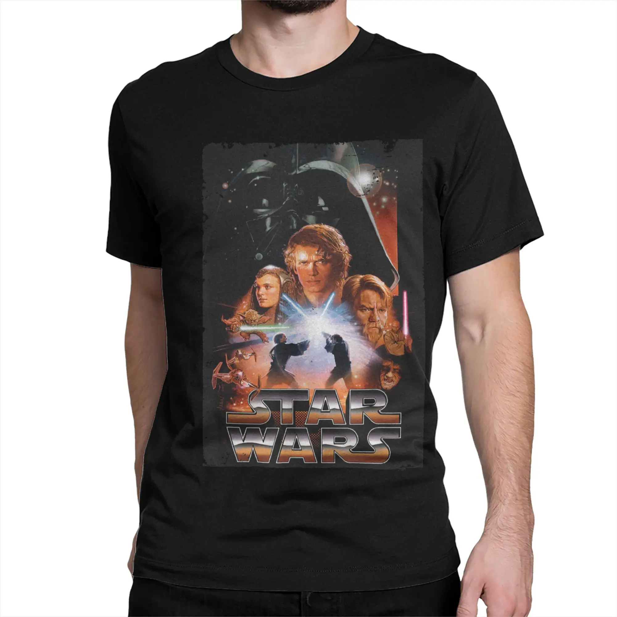 Novelty Revenge Of The Sith Darth Maul T-Shirts Men Women's O Neck Pure Cotton T Shirts Short Sleeve Tees New Arrival Clothes