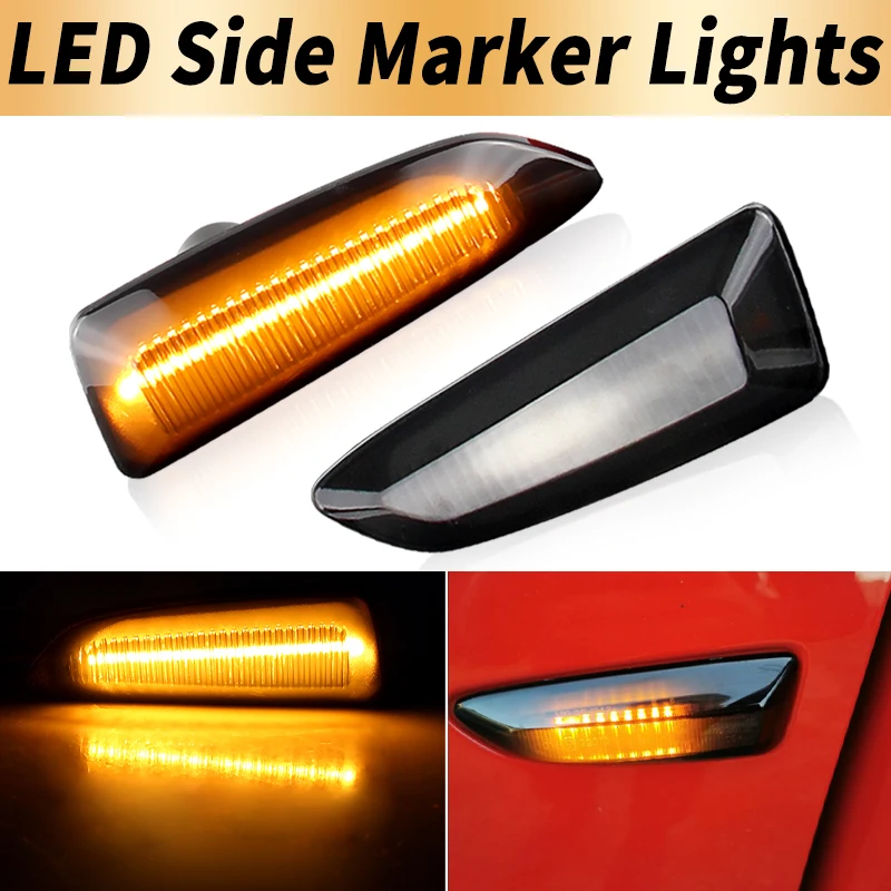 2PCS LED Side Marker Lights Canbus For Opel Astra J 2009-2015 K 2015-2019 Crossland Grandland X Turn Signal Lamp Car Accessories