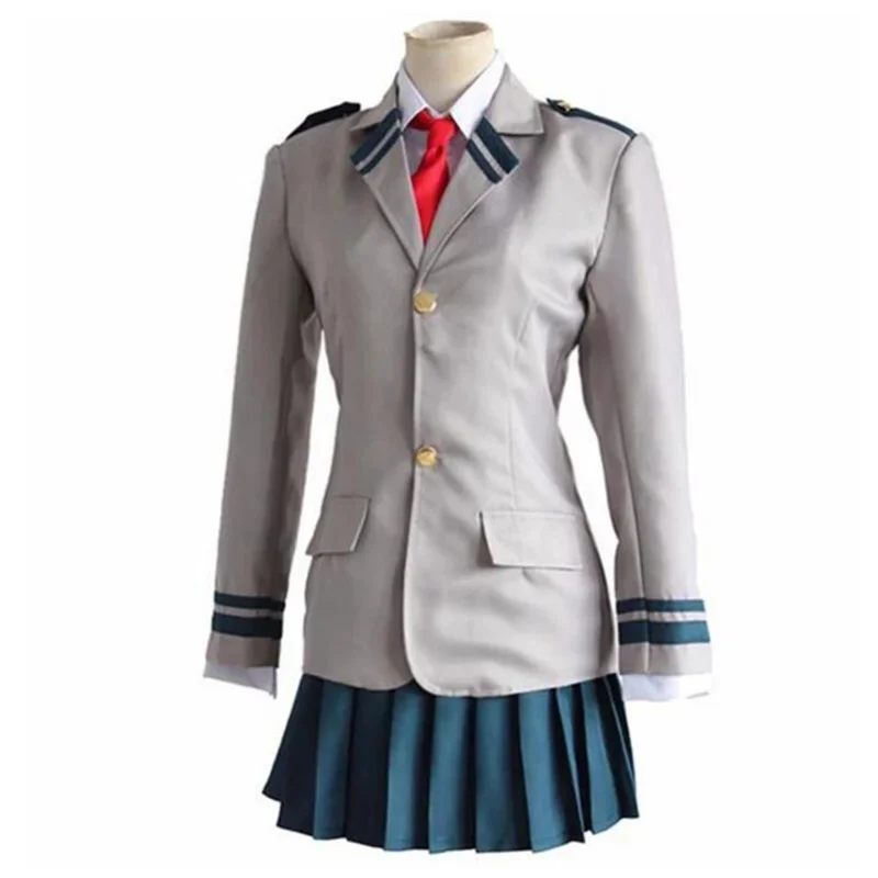 Anime Boku No Hero Academia Midoriya Izuku Bakugou Katsuki Gray My Hero Academia OCHACO URARAKA School Uniform Cosplay Costumes