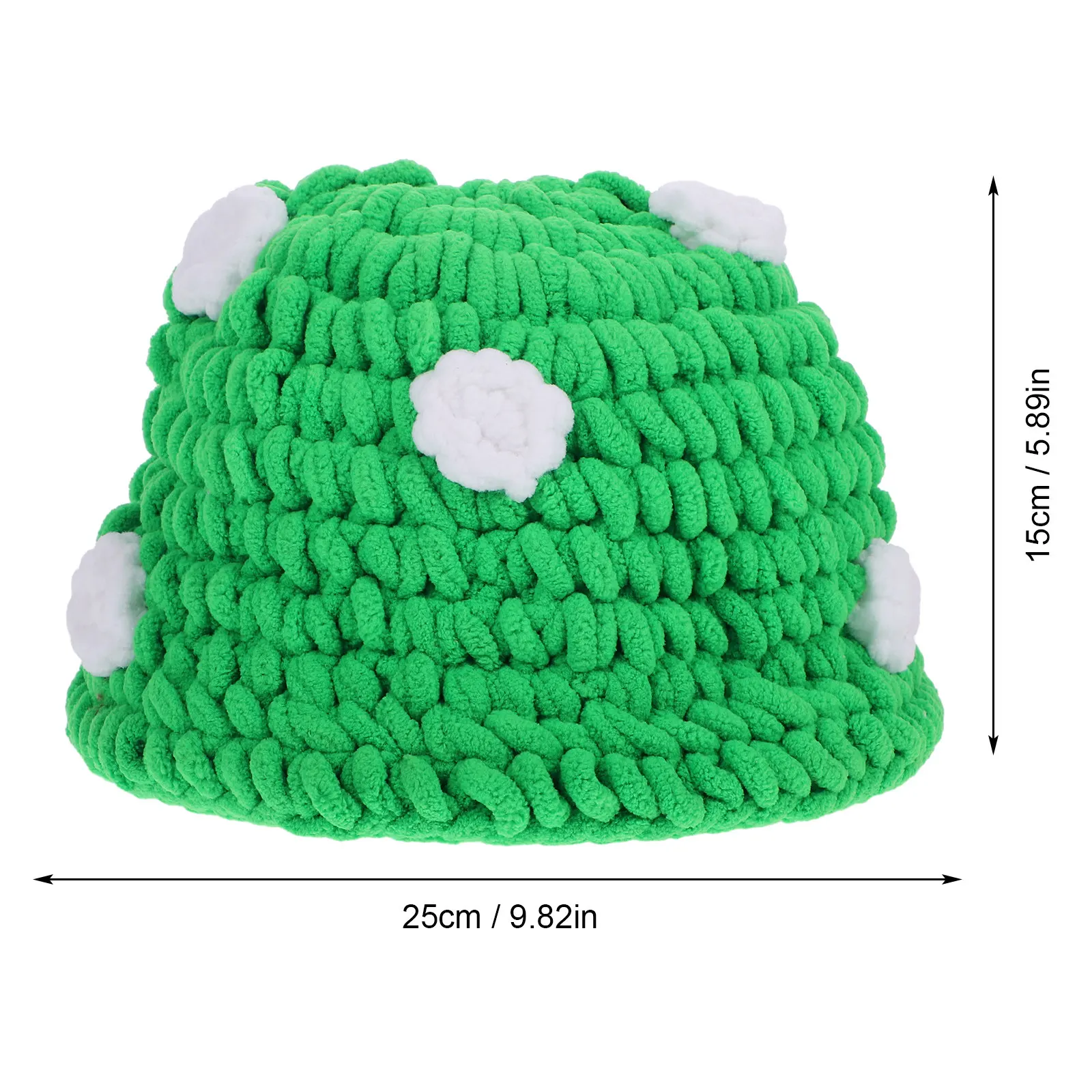Mushroom Hat Knitted Unique Design Adorable Shape Warm Comfortable Party Stage Photography Accessory Novelty Costume Cap for Men