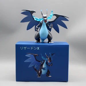 10cm Mega Charizard X Model Figur Anime Populer Patung Gk Koleksi Anak Laki-laki Dekorasi Desktop Ornamen Mainan Boneka Hadiah 8 angka megaman x penjualan terbaik - №