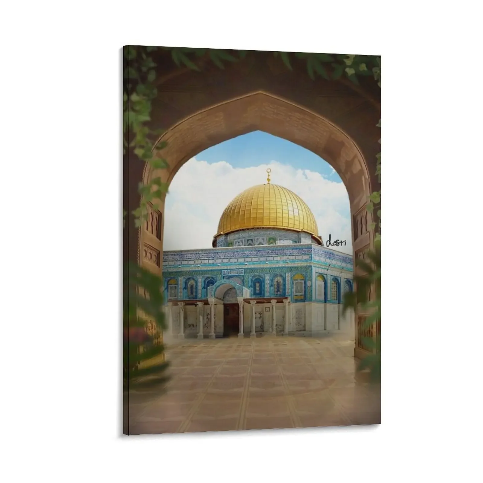 

Aqsa Mosque Canvas Painting wall art wall decor