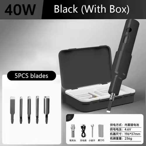 5PCS/20PCS Blade Carpenter Root Sculpture Mini Power Carving Chisel Carpentry Lithium Electric Carving Knife Chisel Set - Image 7