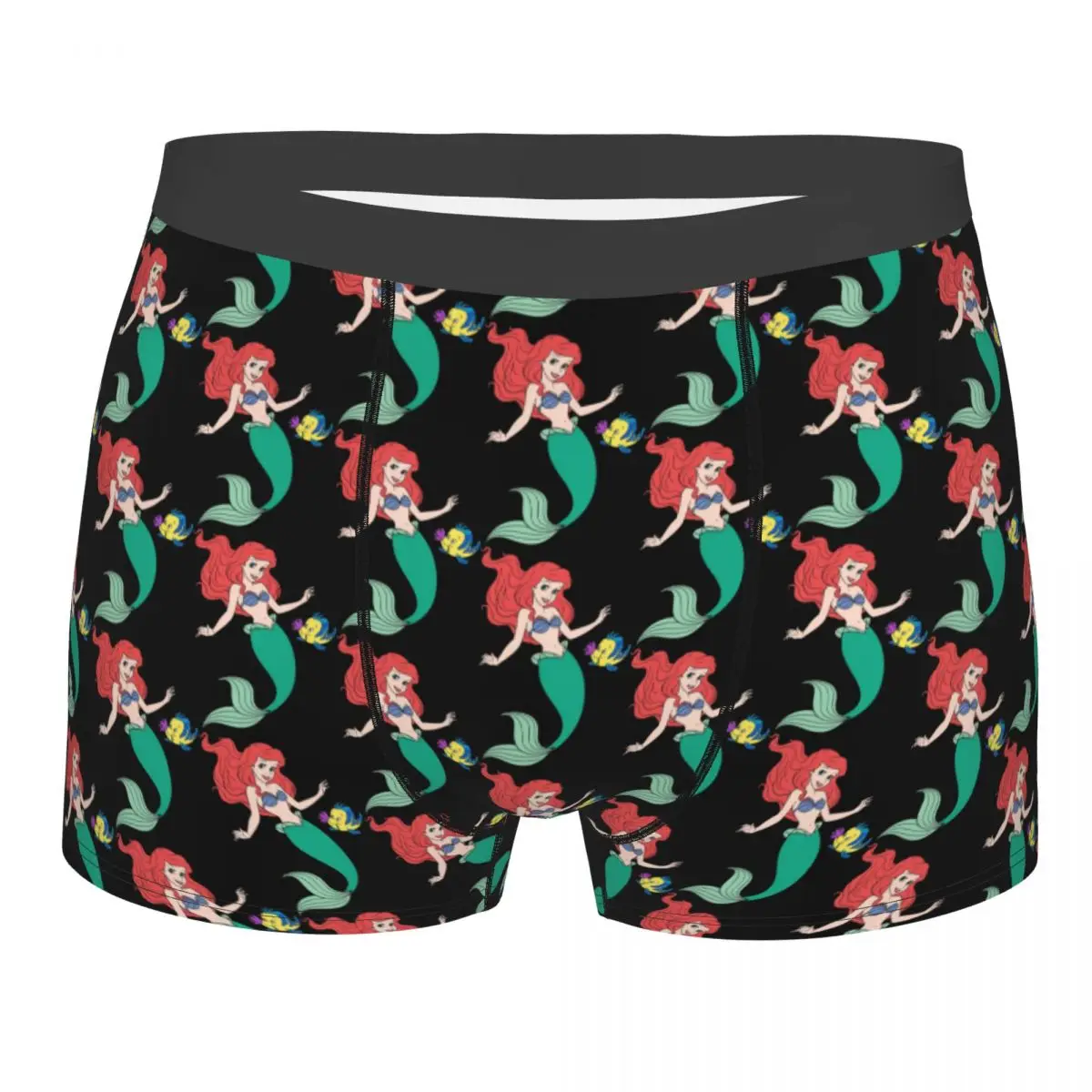 

Custom The Little Mermaid Froud Underwear Male Printed Boxer Shorts Panties Briefs Breathable Underpants