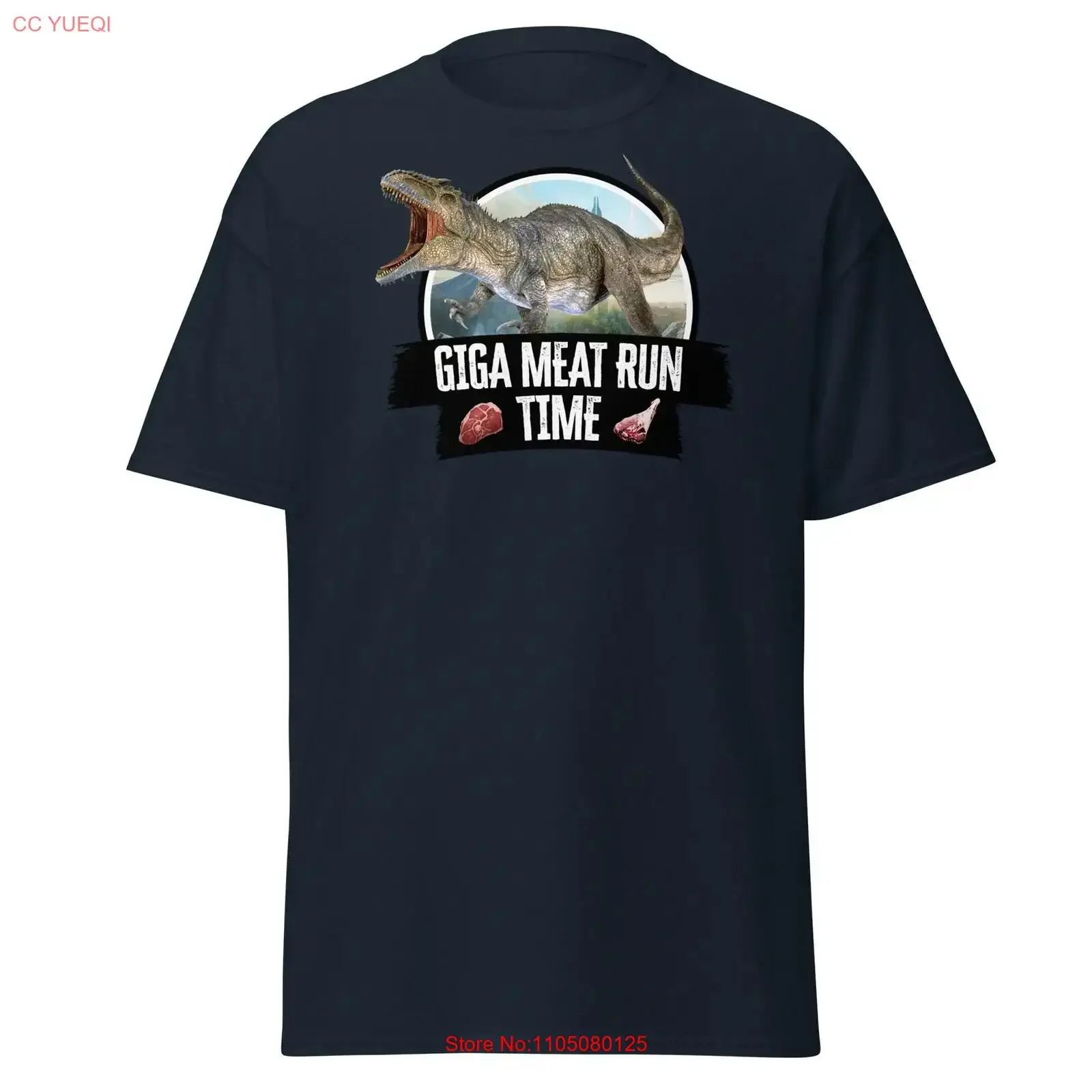 Giga Meat Run Ark t-shirt survie évolué jeu jeu Dinos s vintage lavé élégant légèrement unisexe décontracté étiré