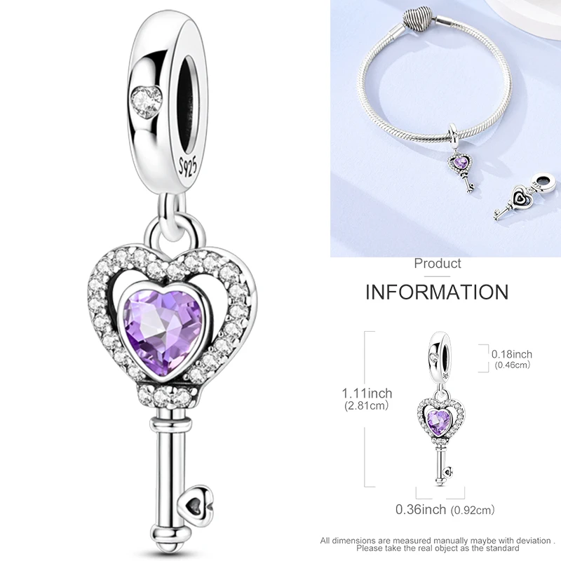2026 Neuer 925 Sterling Silber Schleifen-Charm Herz Keltischer Knoten Perlen-Anhänger Passend für Europäische Armbänder DIY Damen Schmuck Geschenk – Detail 39