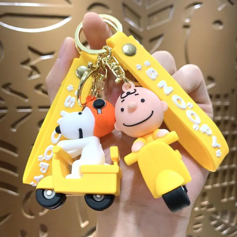 

Miniso Snoopy брелок Kawaii Tram Snoopy 3D кукла мультфильм милая сумка через плечо кулон автомобильный брелок оптовая продажа