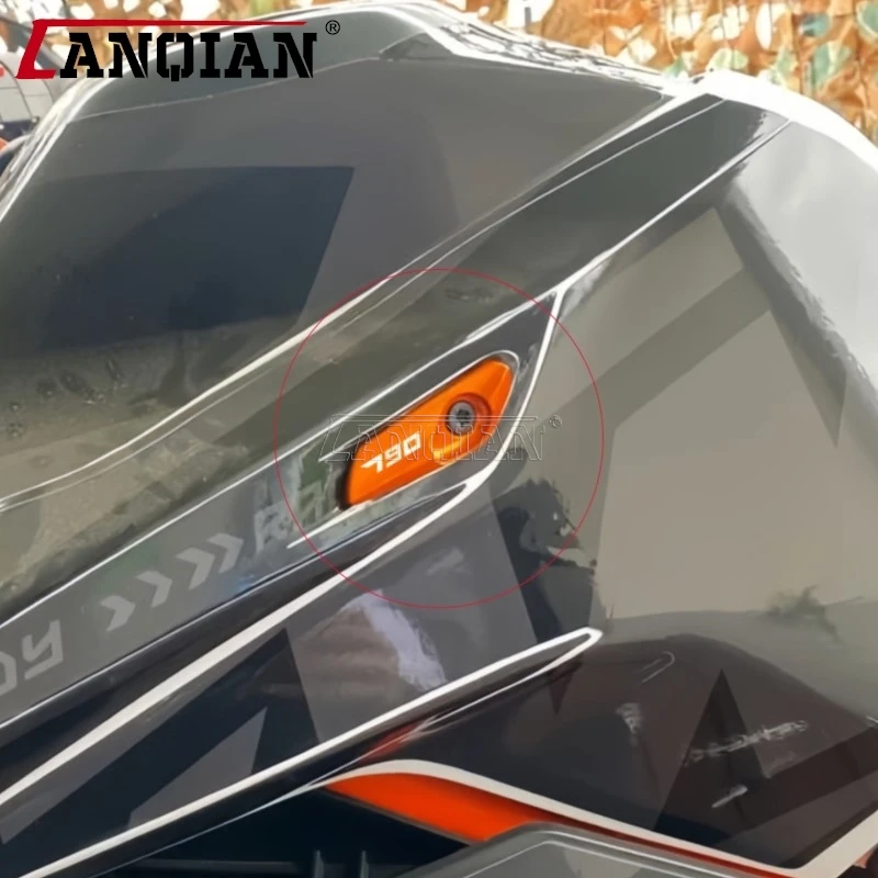 For 790 Duke 790 Duke790 2017 2018 2019 2020 2022 2023 2024 2025 2026 790Duke Aluminium Tank Side Panel Protector Cover Tank Tab