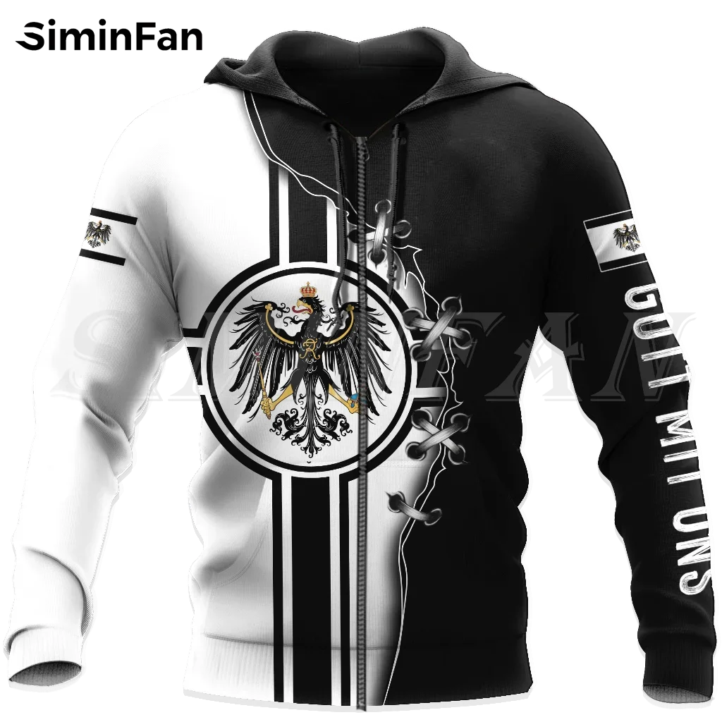 LOVE Countries Prussia 3D Print Mens T-Shirts Summer Tees Casual Short Sleeve Shirt Unisex Harajuku Top Women Punk Streetwear