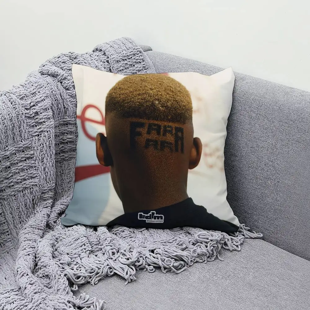 

Rapper T-Tiakola FARA FARA GANG 30x30cm 45x45cm Pillow Case Decor Protective Covers Comfortable Soft For Sofa Living Room Home O