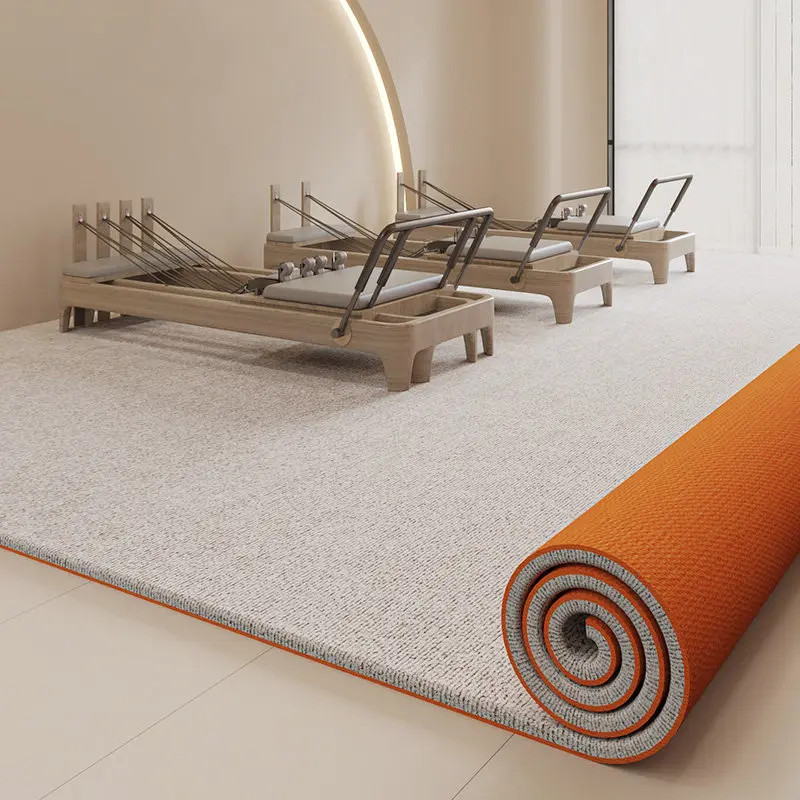 Solid Color Oil-Proof Kitchen Door Floor Mat Non-slip Soundproof Shock-absorbing Carpet Gym Home Decor Hallway Rugs for Bedroom