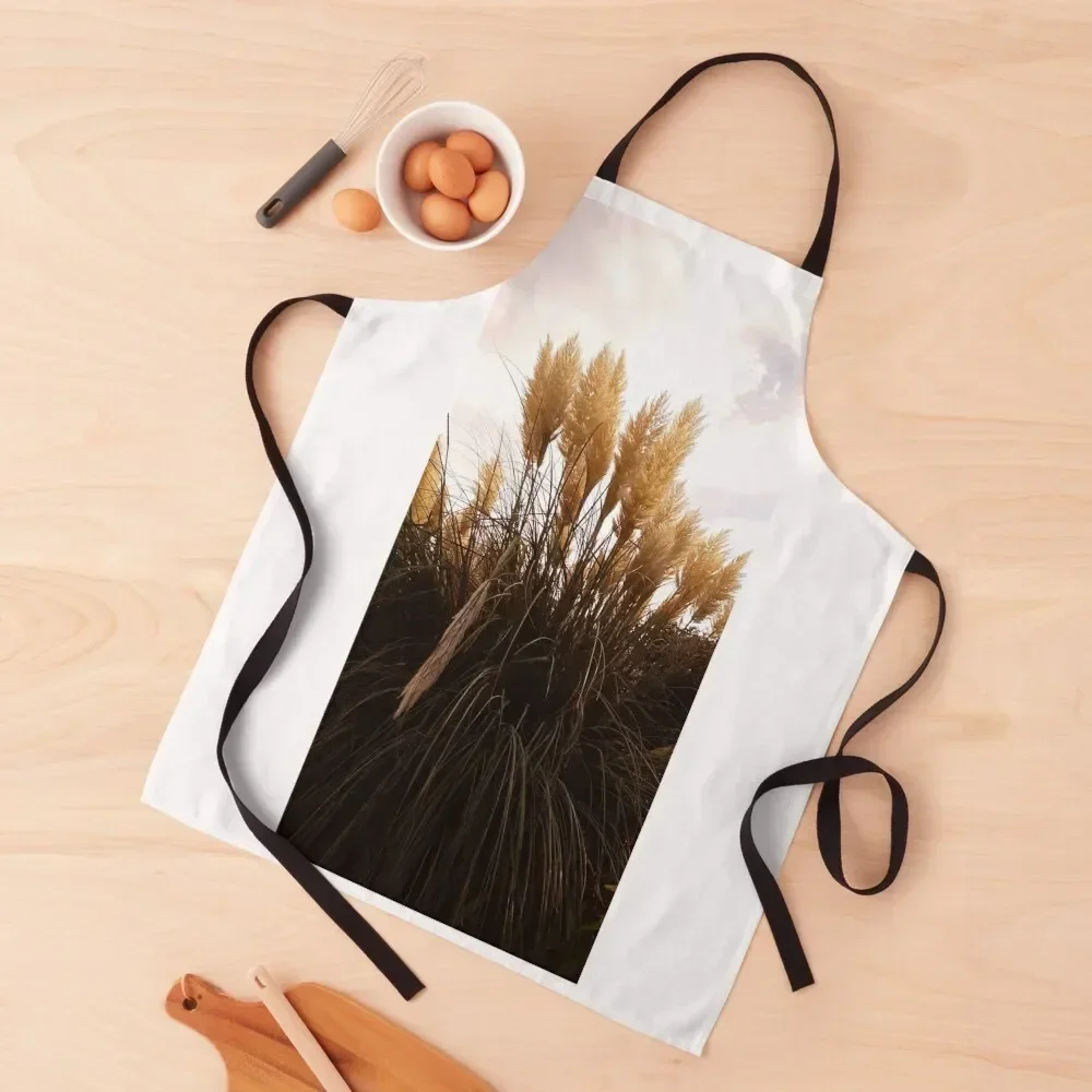 

Pampas grasses Apron Kids Chef Uniform For Men Kitchen Accessories 2022 Art Apron
