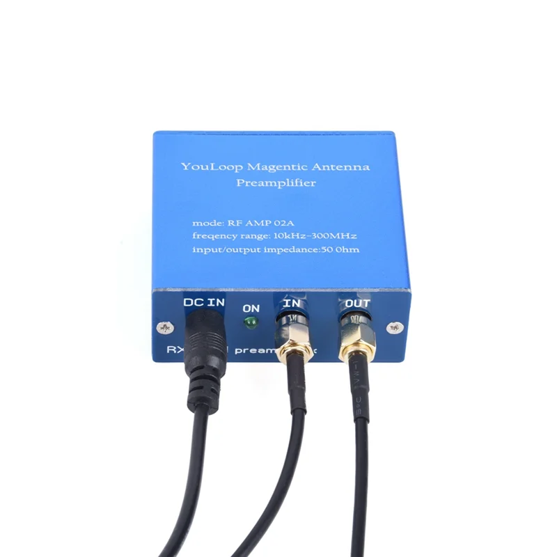 Magnetic Antenna Amplifier Portable 250MW Passive Loop Antenna SMA/BNC/3.5MM Audio Low Loss Broadband for HF and VHF(A)